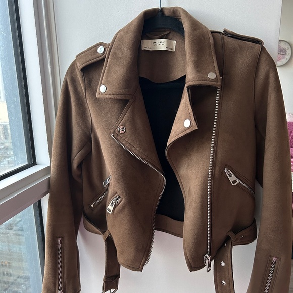 Zara Jackets & Blazers - (SOLD) Zara Suede Moto Jacket